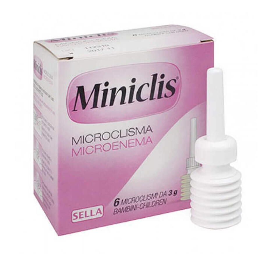 Micro Enema Micro Enema for children, 6 vials, Amc Pharma Solutions