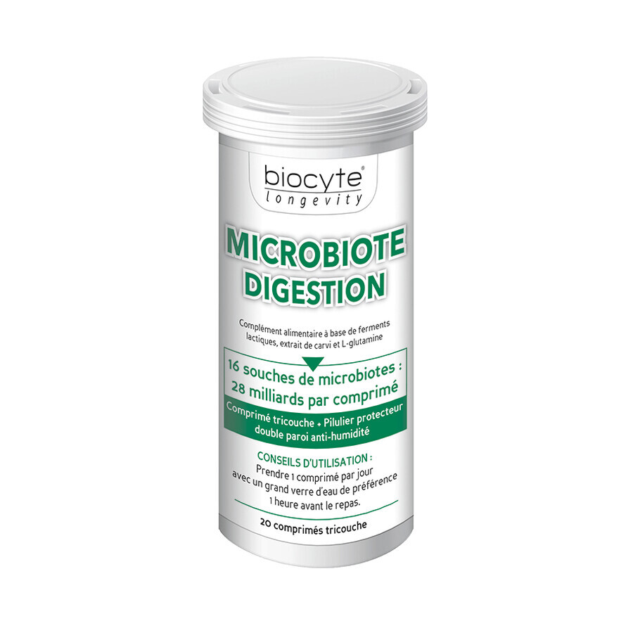 Microbiote Digestion, 20 comprimate, Biocyte