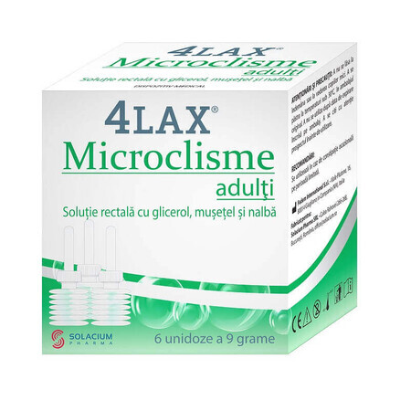 Microclism adults 4Lax, 6 units x 9 g, Solacium Pharma