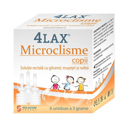 Microclisme children 4Lax, 6 unidose x 3 g, Solacium Pharma