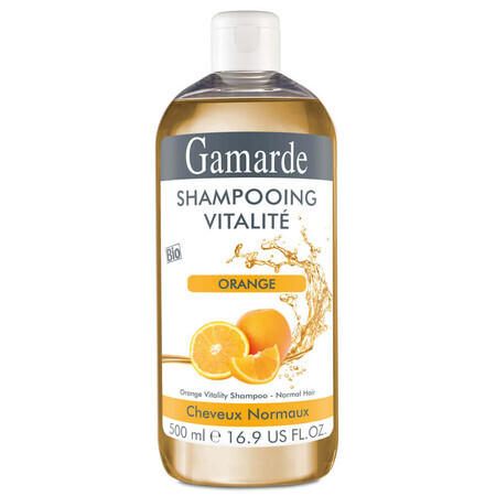 Organic natural revitalizing shampoo with orange, 500 ml, Gamarde