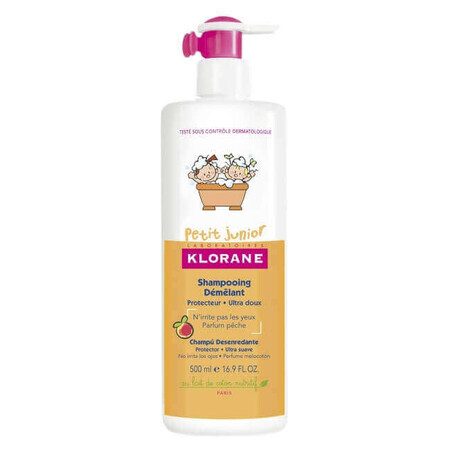 Peach scented shampoo, 500 ml, Klorane Junior