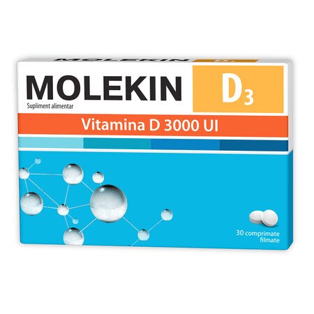 Molekin D3 3000 UI, 30 compresse, Natur Produkt