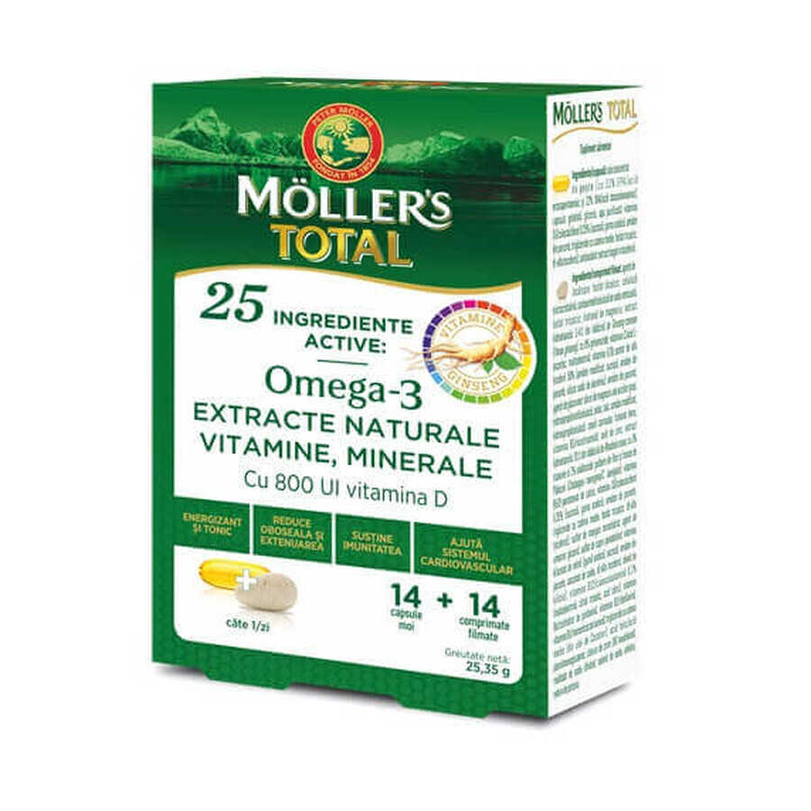 Mollers Total, 14 capsules + 14 tablets, Mollers