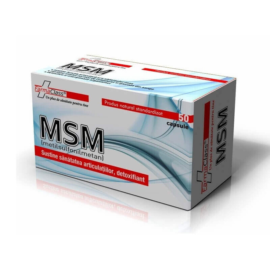 MSM Methylsulfonylmethane 600mg, 50 capsules, Farmaclass