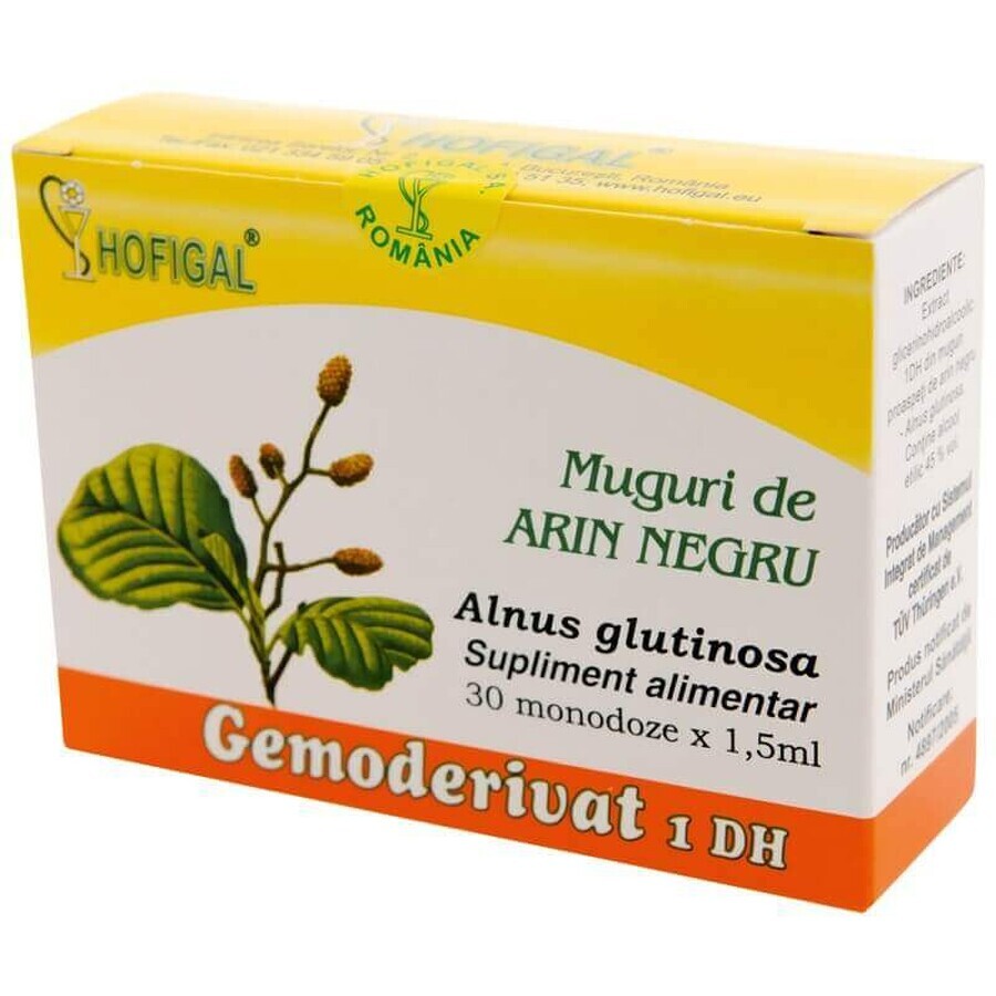 Gemmoderivat Black Alder Buds, 30 monodosi, Hofigal