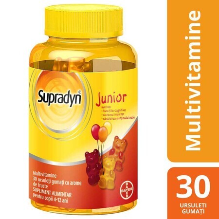 Supradyn Junior, multivitaminici, 30 orsetti gommosi, Bayer