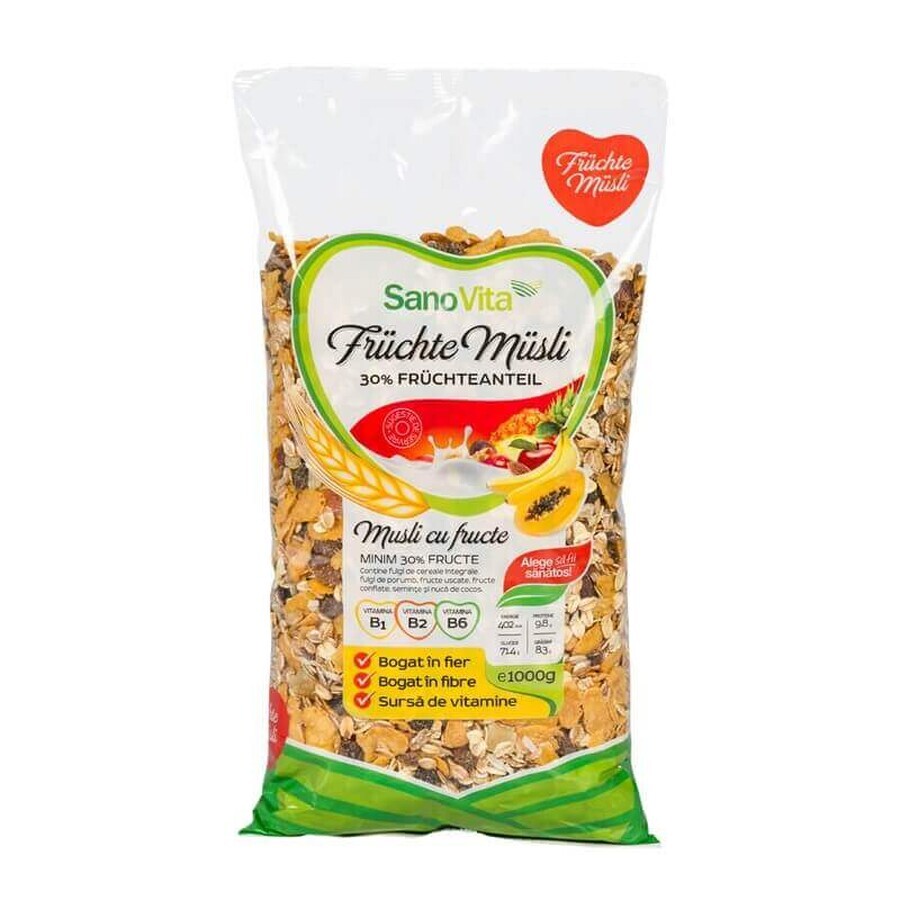 Muesli con Frutta, 1000 g, Sanovita