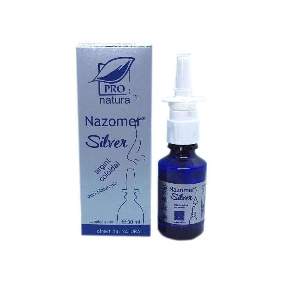 Nazomer Silver soluzione salina con argento colloidale, 30 ml, Pro Natura