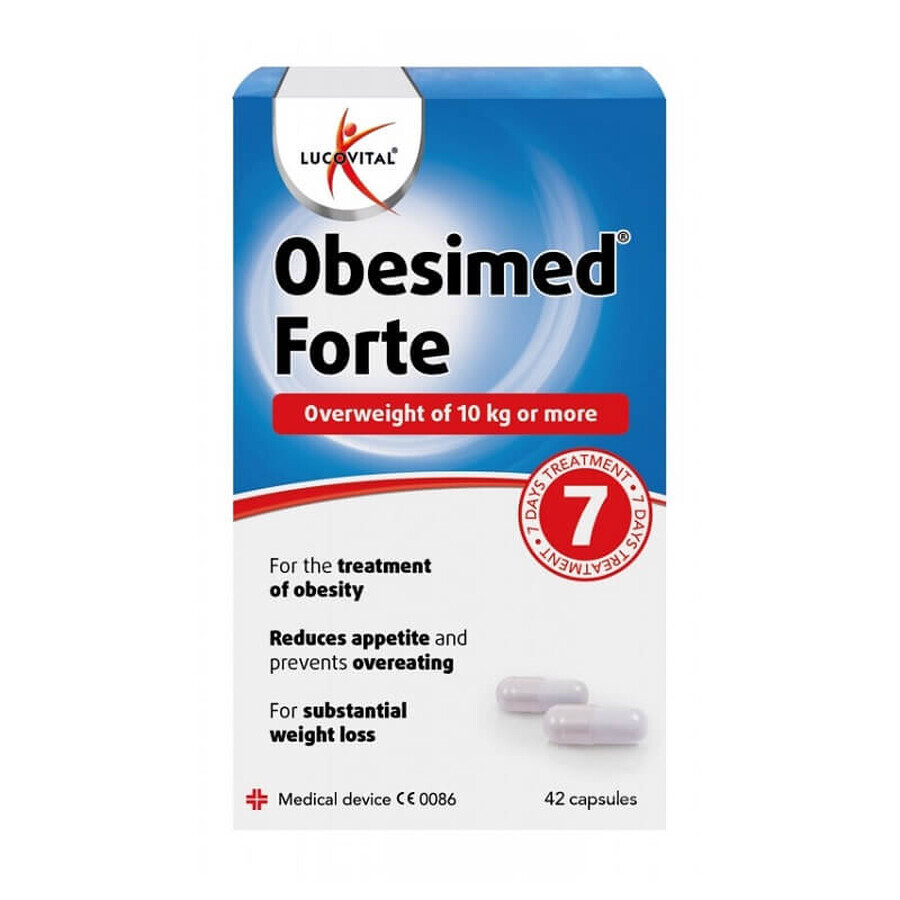 Obesimed Forte, 10 kg o più in sovrappeso, 42 capsule, Lucovitaal