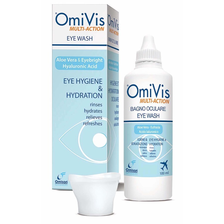 OmiVis mit Aloe vera, Silurgras und Hyaluronsäure, 100 ml, Omisan Farmaceutici