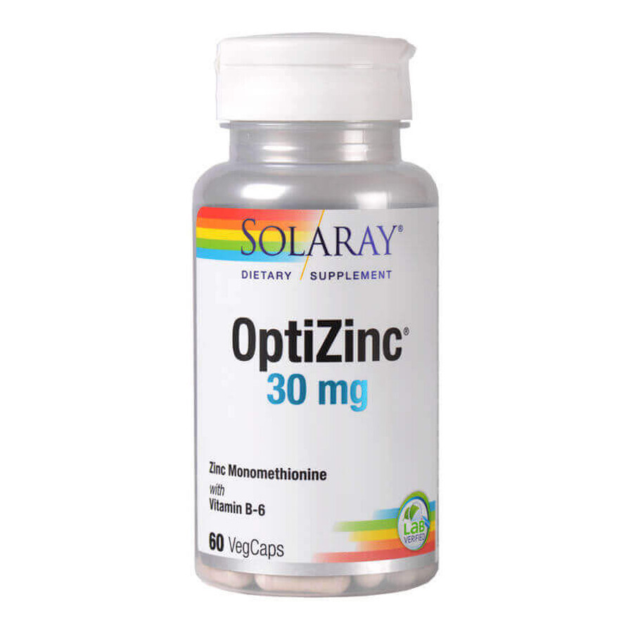 OptiZinc 30 mg Solaray, 60 capsule, Secom