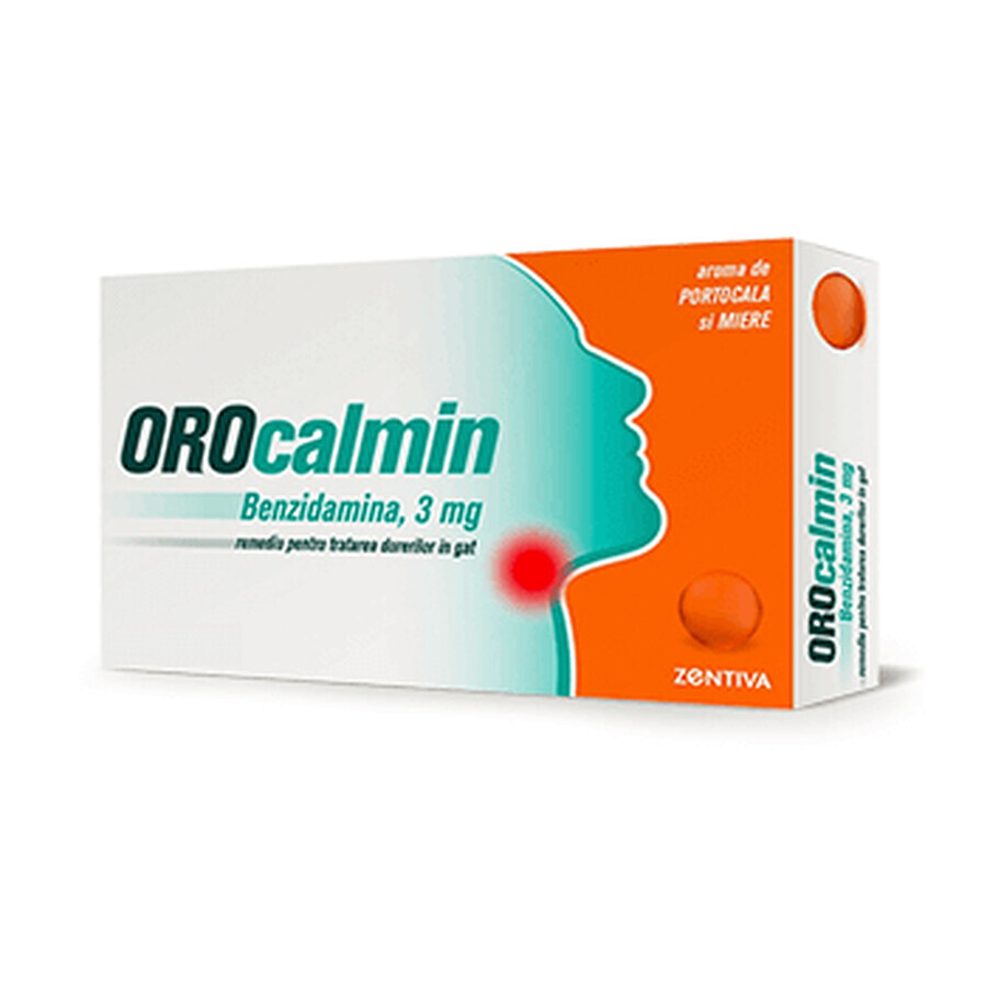 Orocalmin al gusto di arancia e miele, 3 mg, 20 compresse, Zentiva