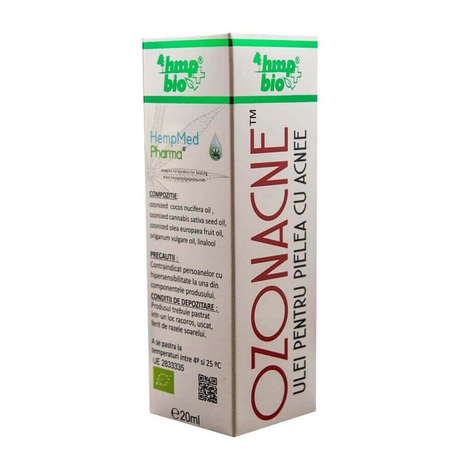 Olio di ozonizzazione per pelle con acne, 20 ml, HempMed Pharma