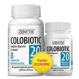 Confezione Colobiotic, probiotico 20 miliardi, 30 + 10 capsule, Zenyth