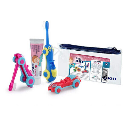 Kit da viaggio Kin dentifricio e spazzolino da denti per bambini