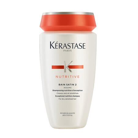 Shampoo per capelli secchi Nutritive Irisome Bain Satin 2, 250 ml, Kerastase