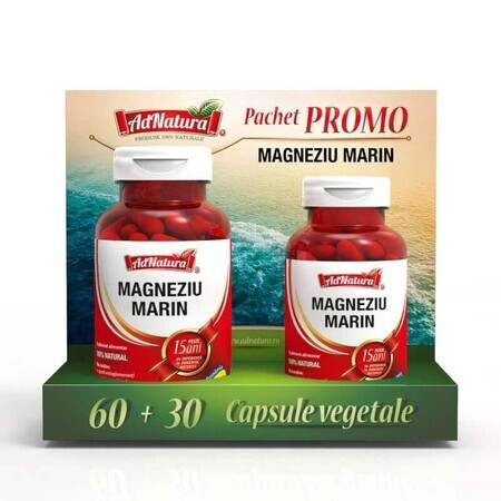 Marine Magnesium Package, 60 + 30 capsules, AdNatura