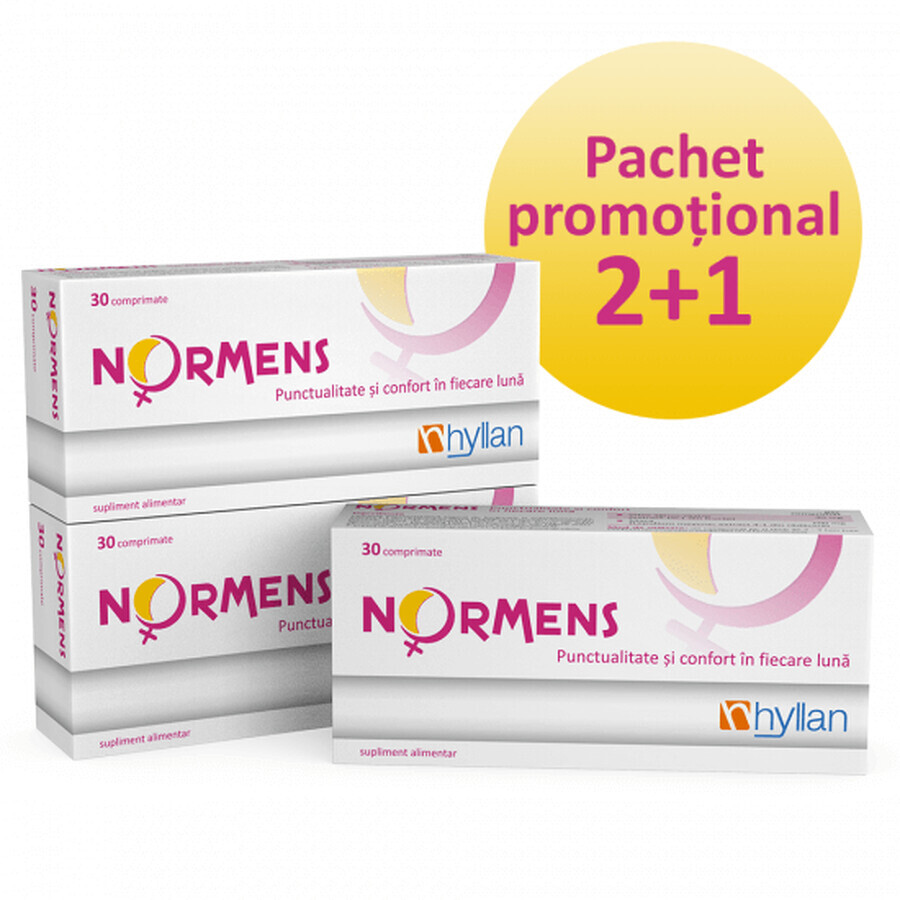 Confezione promozionale Normens (2 + 1), 3 x 30 compresse, Hyllan