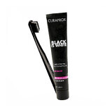 Curaprox Black Is White Dentifricio Sbiancante 90 ml + Spazzolino Nero