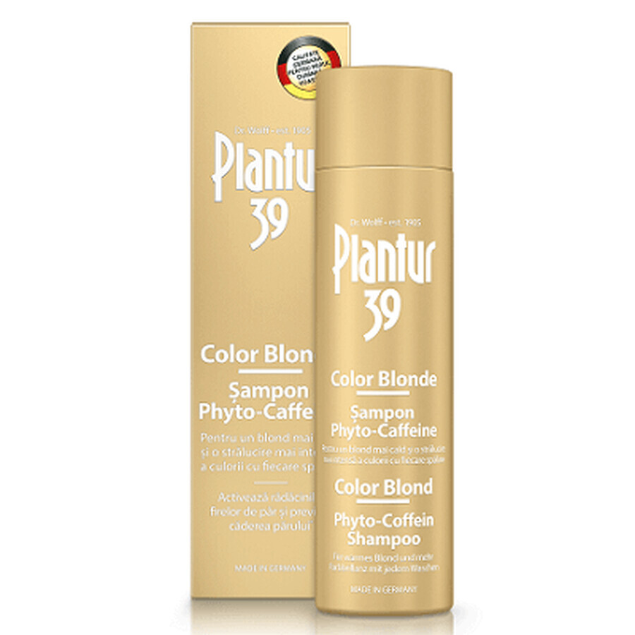 Shampoo Plantur 39 Color Blonde Phyto-Caffeine, 250 ml, Dr. Kurt Wolff