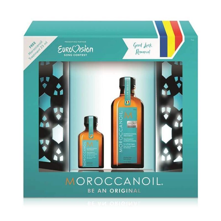 Confezione originale Eurovision Treatment, 100 ml + 25 ml, Moroccanoil