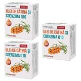 Olio di olivello spinoso e coenzima Q10 Pack, 30 capsule, 2+1, Parapharm