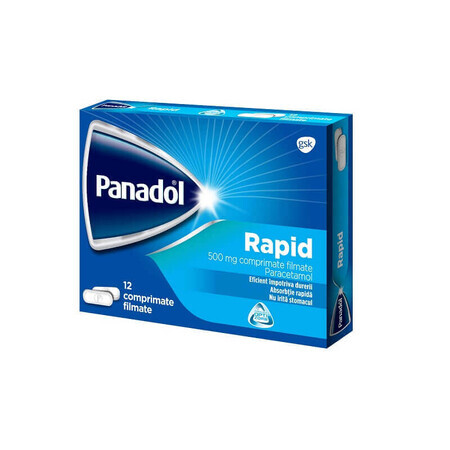 Panadol rapido 500 mg, 12 compresse, Gsk