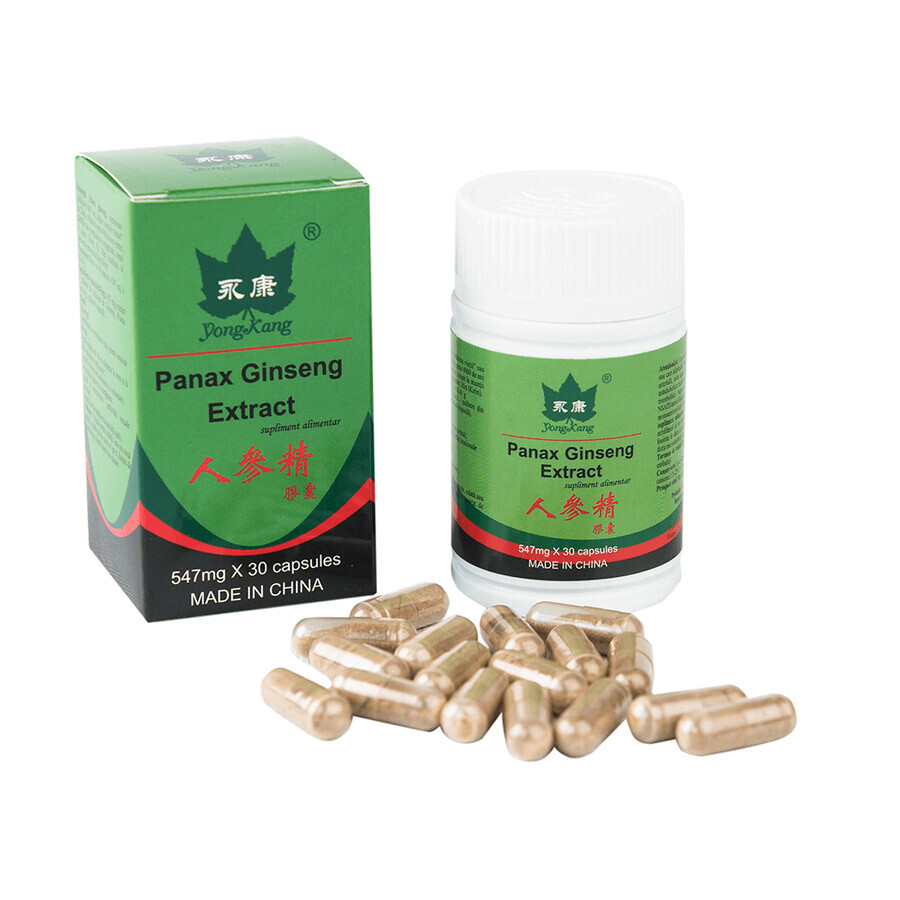 Panax Ginseng extract, 30 capsule, Yongkang International China