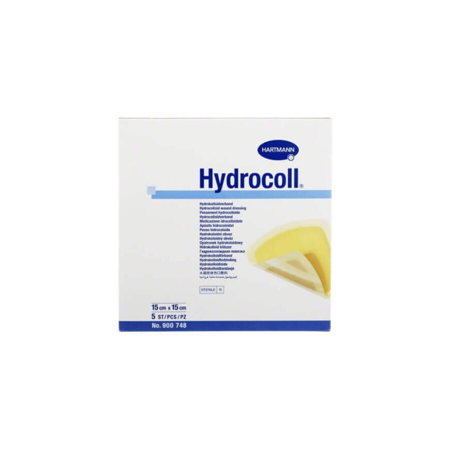 Medicazione idrocolloidale Hydrocoll, 15x15 cm (900748), 5 pezzi, Hartmann