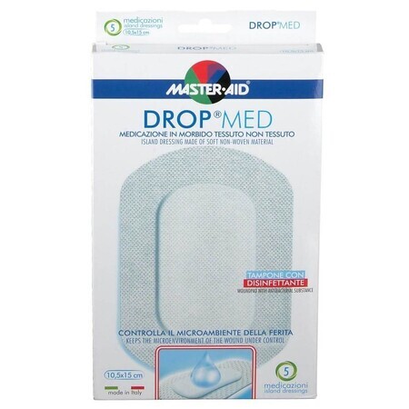 Postoperativer Verband Drop Med 10,5x15 cm, 5 Stück, Pietrasanta Pharma