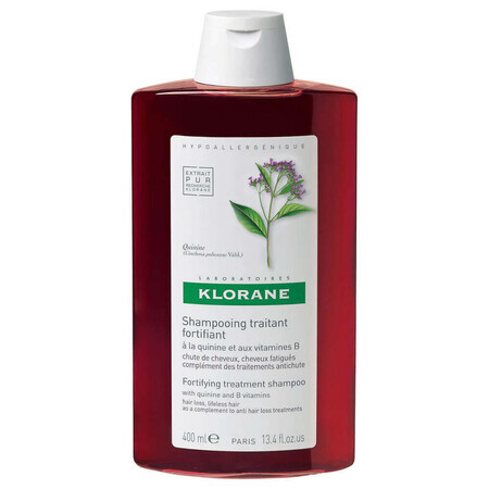 Shampoo stimolante e fortificante con chinino e vitamine del gruppo B, 400 ml, Klorane