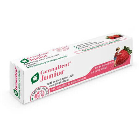 GennaDent Junior Strawberry Toothpaste, 50 ml, Vivanatura