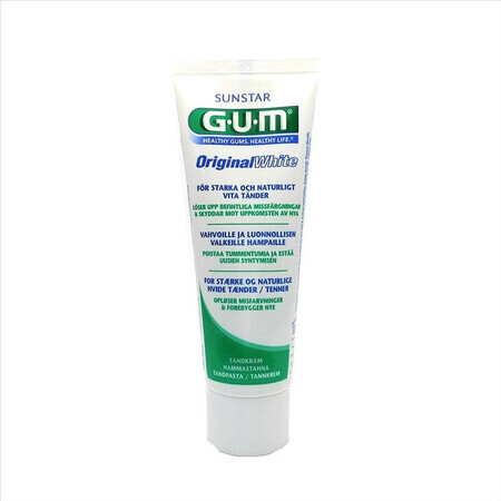 GUM Original White Dentifricio Per Denti Naturalmente Bianchi 75 ml