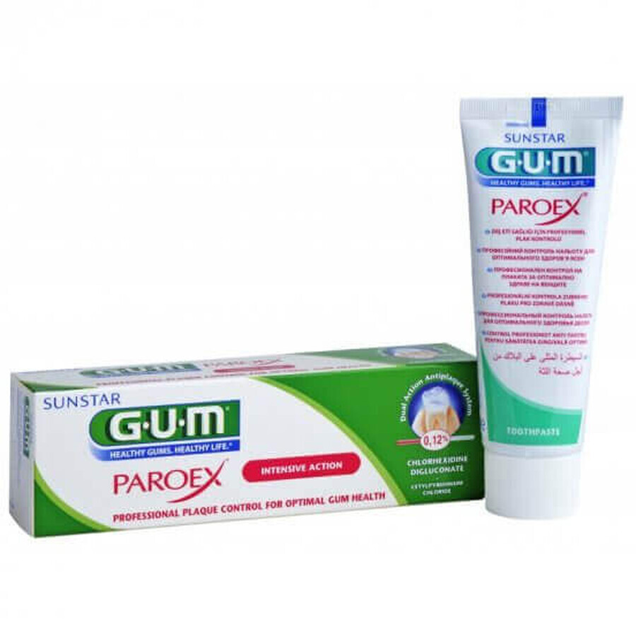 Paroex Toothpaste 12%, 75 ml, Sunstar Gum