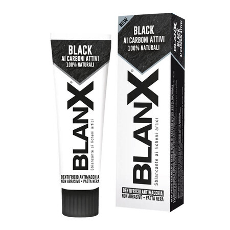 Blanx Black Natural Activated Charcoal Whitening Toothpaste, 75 ml, Coswell