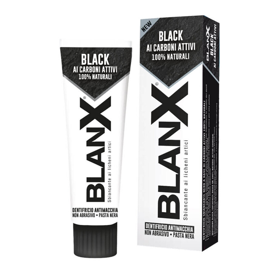 Blanx Black Natural Activated Charcoal Whitening Toothpaste, 75 ml, Coswell