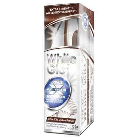 Toothpaste White Glo Coffee &amp; Tea, 100 ml, Barros Laboratories