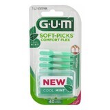 Soft-Picks Comfort Flex Medium mint-flavoured interdental brushes, 40 pieces, Sunstar Gum