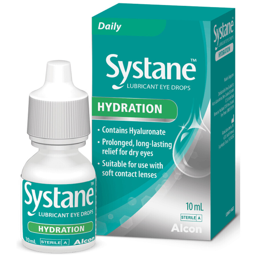 Systane Hydration schmierende Augentropfen 10 ml, Alcon