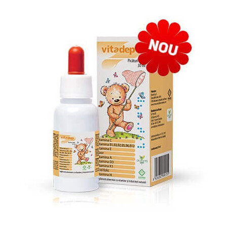 Vitadep Oraal Vitamine Druppels voor Kinderen, 30 ml, Dr. Phyto