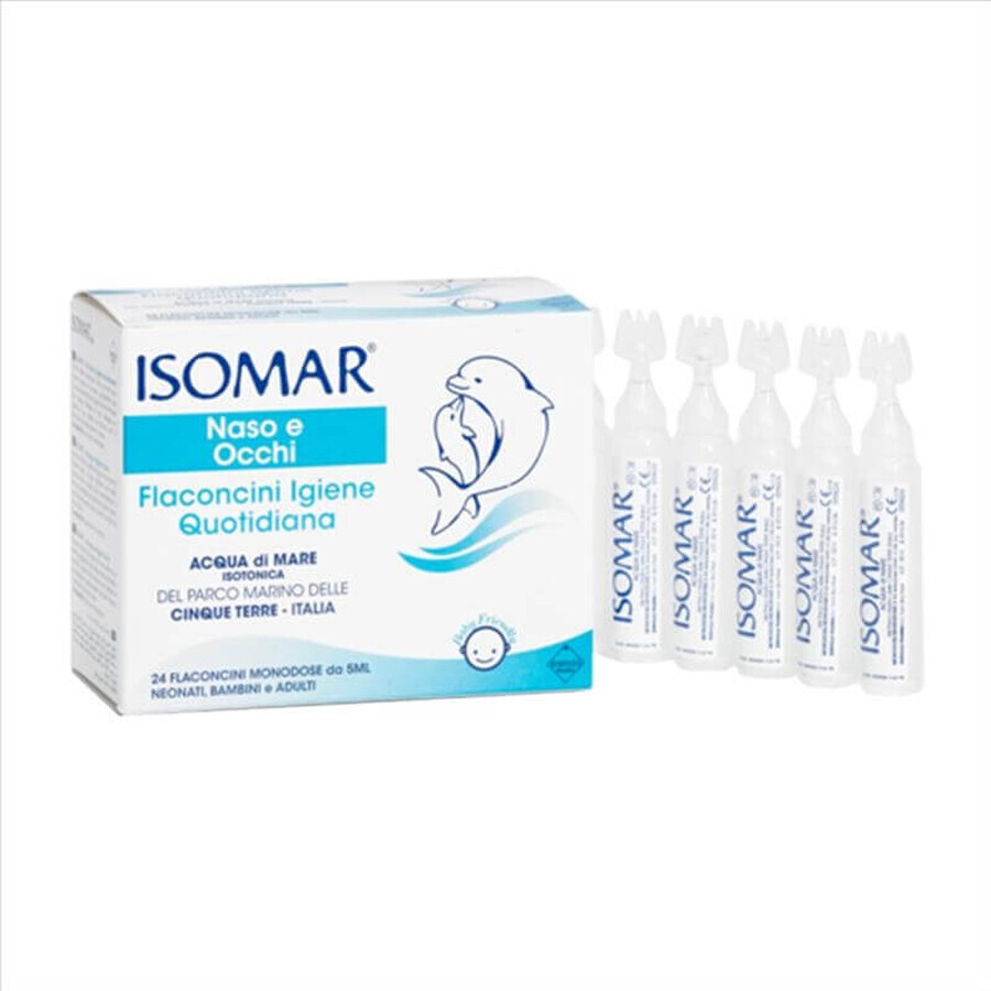 Isomar Naso Occhi Igiene Quotidiana 24 Flaconcini Da 5 ml