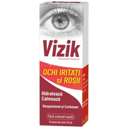 Vizik Collirio per Occhi Irritati e Arrossati, 10 ml, Zdrovit