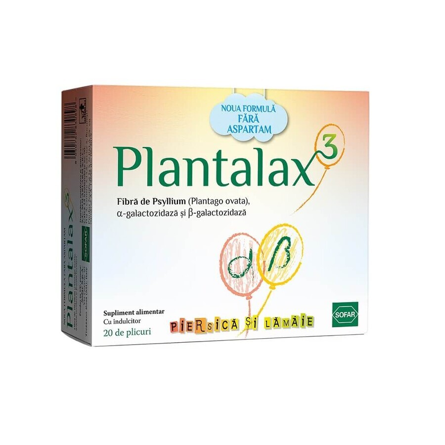 Plantalax 3, 20 sachets, Sofar