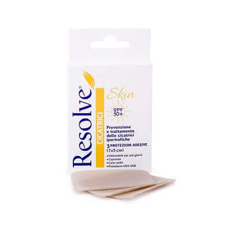 Resolve Skin SPF50+ scar patch, 7x5 cm, 3 pieces, Pietrasanta Pharma