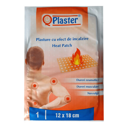 Patch con effetto riscaldante Hot Patch, 12 x 18 cm, QPlaster