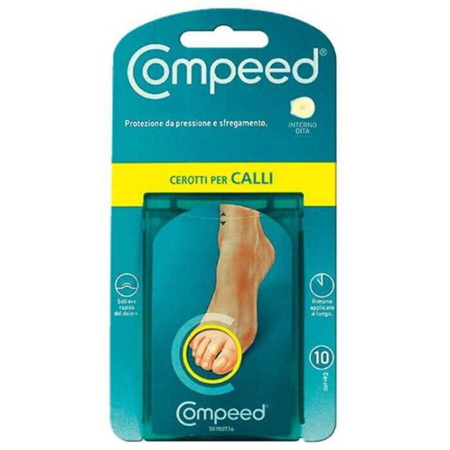 Interdigitale pleisters voor diep eelt, 10 stuks, Compeed