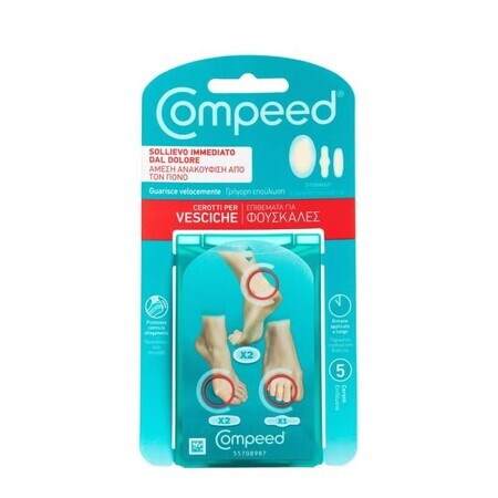 Cerotti Per Vesciche Formato Misto Compeed® 5 Pezzi