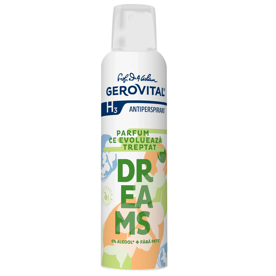 Antitraspirante Dreams, Gerovital H3 Antiperspirante, 150 ml, Farmec