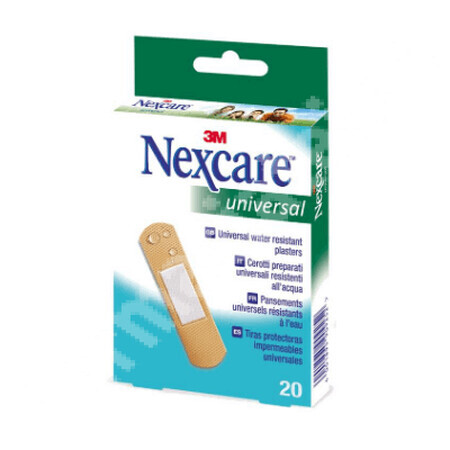 3m Nexcare - Universal Cerotti Resistenti All'Acqua 19 x 72 mm, 20 Cerotti